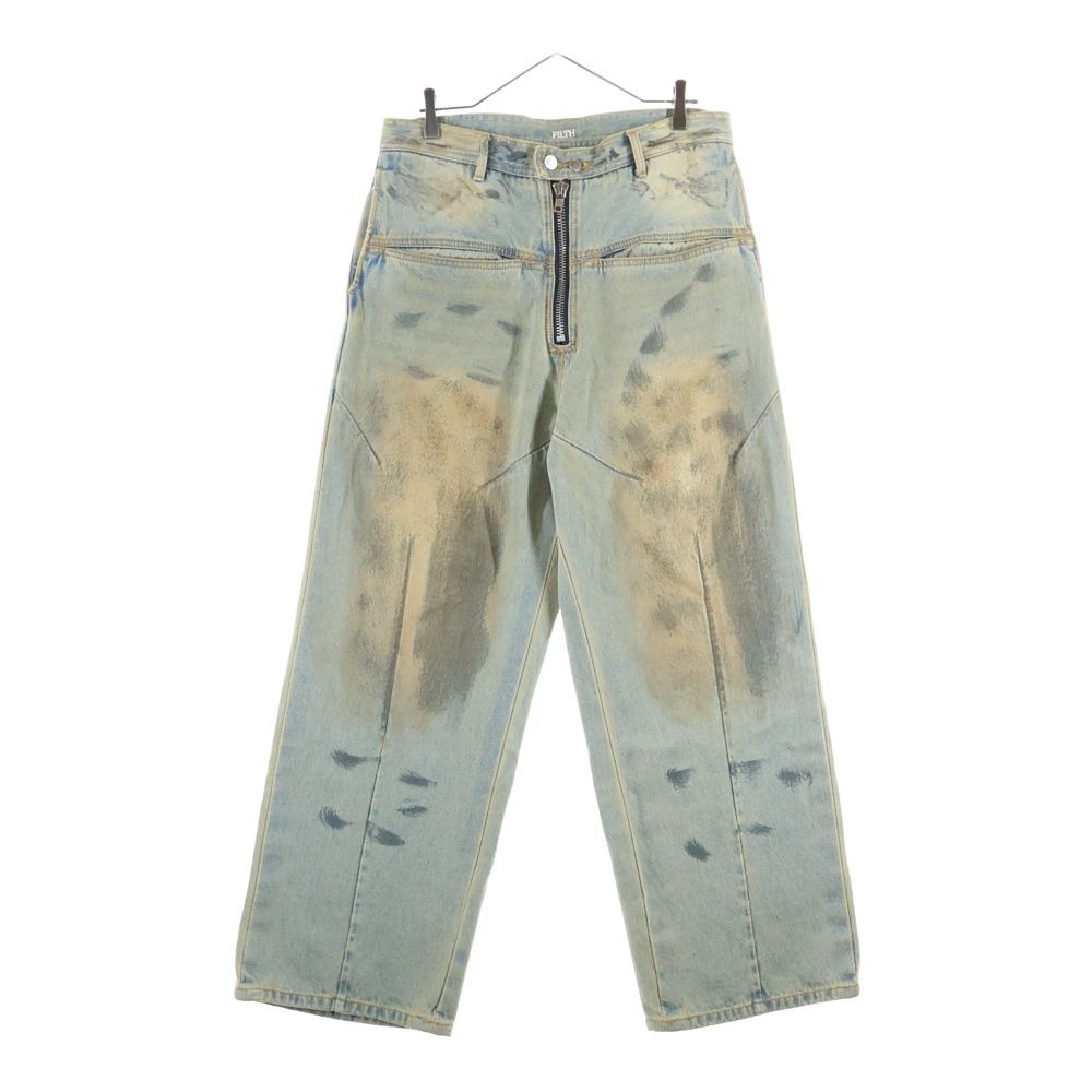 FILTH (フィルス) 24AW FRONT ZIP BAGGY DENIM フロントジップ バギー