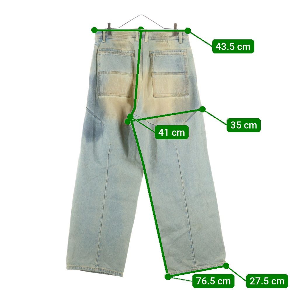 FILTH (フィルス) 24AW FRONT ZIP BAGGY DENIM フロントジップ バギー