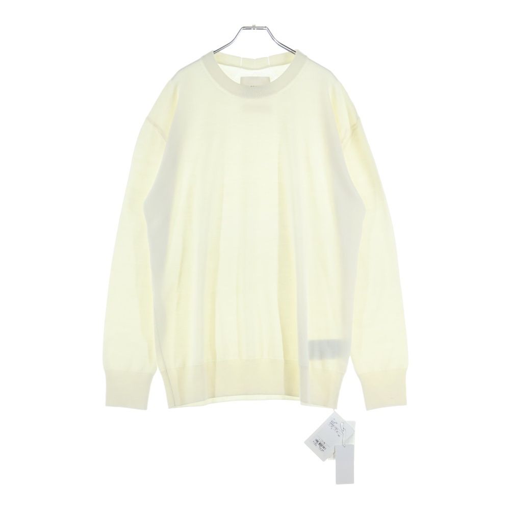 JIL SANDER ジルサンダー 23AW SWEATER CN LS クルーネック ウールニットセーター アイボリー J23GP0003 J14532