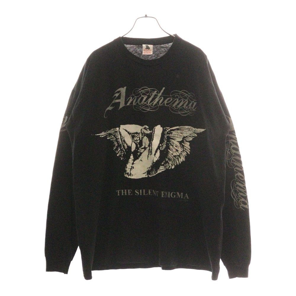 VINTAGE ヴィンテージ Anathema The Silent Enigma アナテマ ザサイレントエニグマ プリントクルーネック長袖Tシャツ ブラック