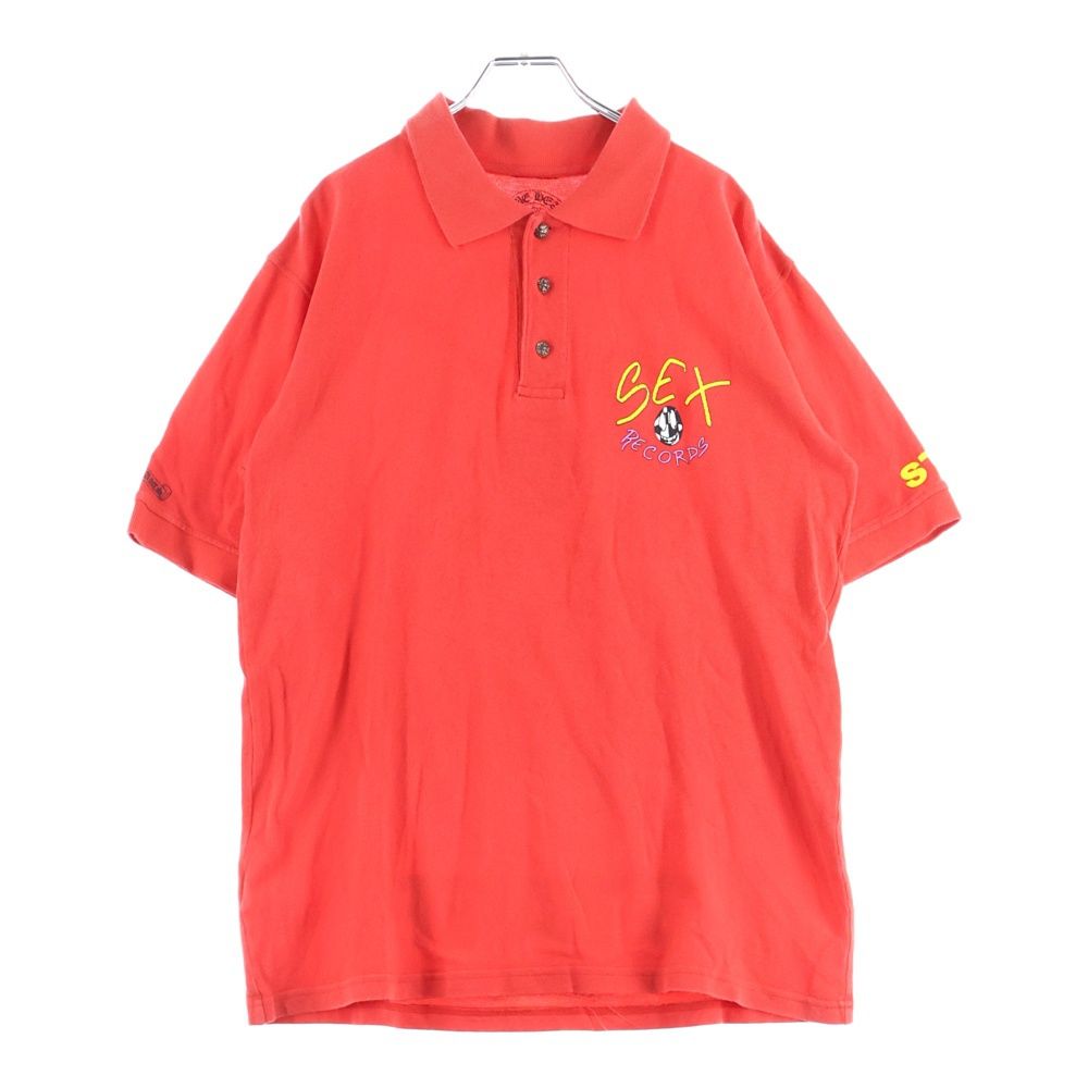 CHROME HEARTS クロムハーツ ×MATTY BOY STAFF POLO SHIRTS マッティボーイ スタッフ 半袖ポロシャツ レッド