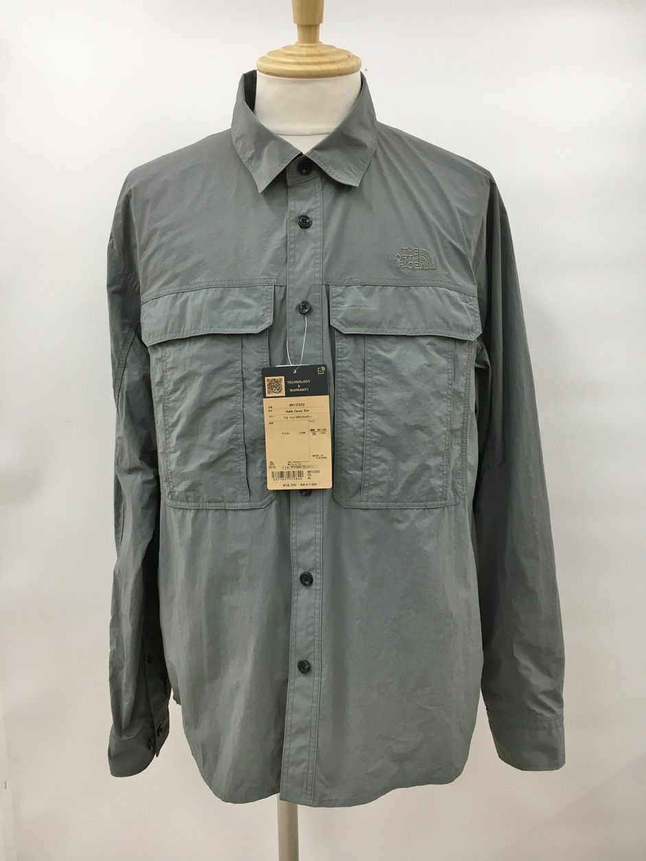 ザ ノース フェイス THE NORTH FACE ナイロンシャツ XL 長袖 NR12302 ラッスルキャノピーシャツ グレー系 アウトドア 2511WS037