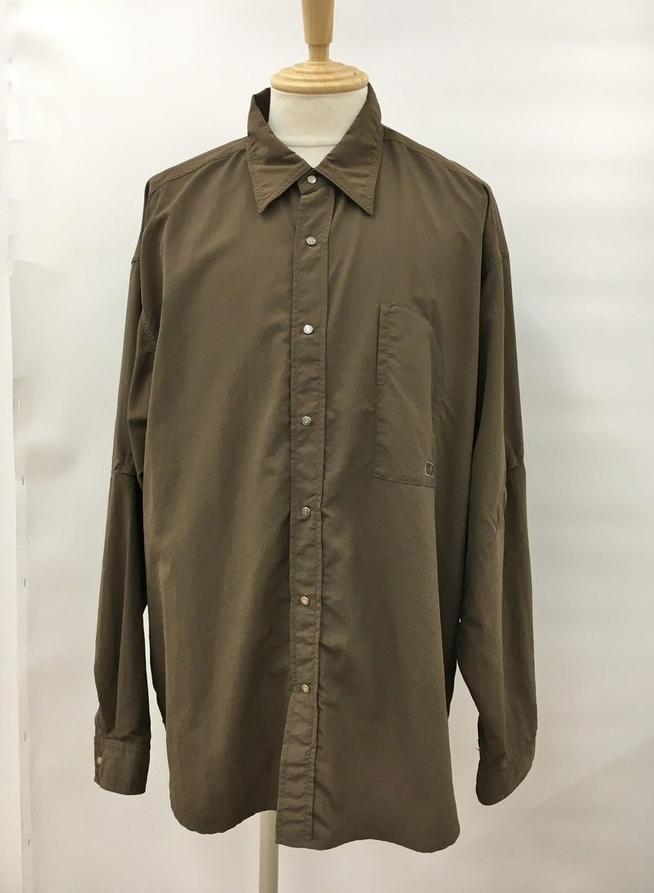 ザ ノース フェイス ナイロンシャツ XL スモーキーブラウン 長袖 NR62461 ロングスリーブ エンライドシャツ 2511WS039