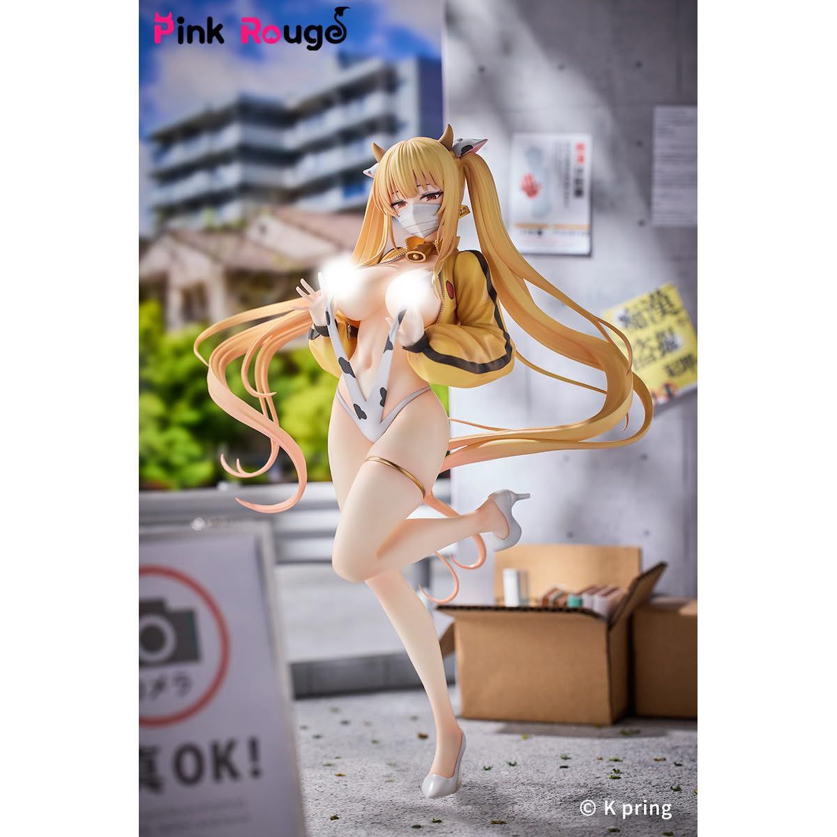 K Pring オリジナルキャラクター サユリ 乳牛 特別Ver. 全高約245mm 台座含む PVC ABS製1 7スケール塗装済み完成品フィギュア