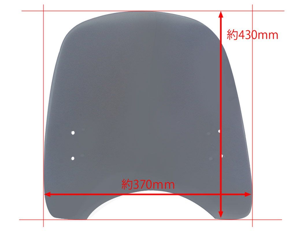 ワールドウォーク World walk 汎用ウインドスクリーン WS-03L クリア ws-03lc