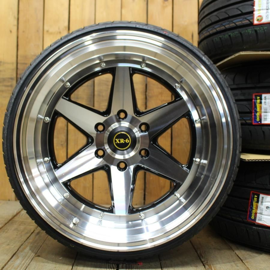 200系 ハイエース オーバーフェンダー等 カスタム車用 ファブレス ヴァローネ XR 6 10 J 8 225 35 R 20 タイヤ ホイール 4本SET