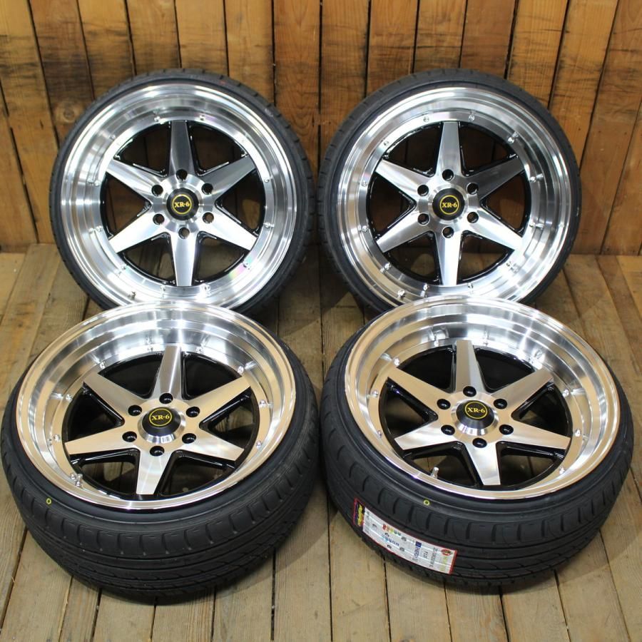 200系 ハイエース オーバーフェンダー等 カスタム車用 ファブレス ヴァローネ XR 6 10 J 8 225 35 R 20 タイヤ ホイール 4本SET