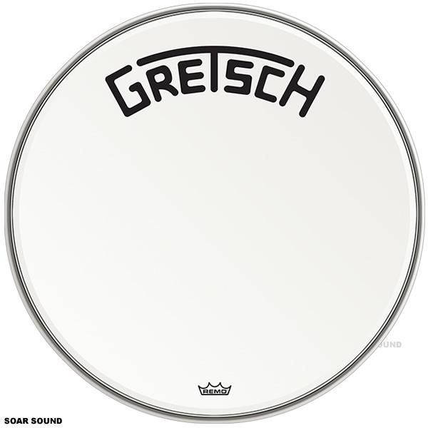 GRETSCH グレッチ ドラム 18インチ コーテッド ブロードキャスター ロゴ バスドラム用 ヘッド ドラムヘッド