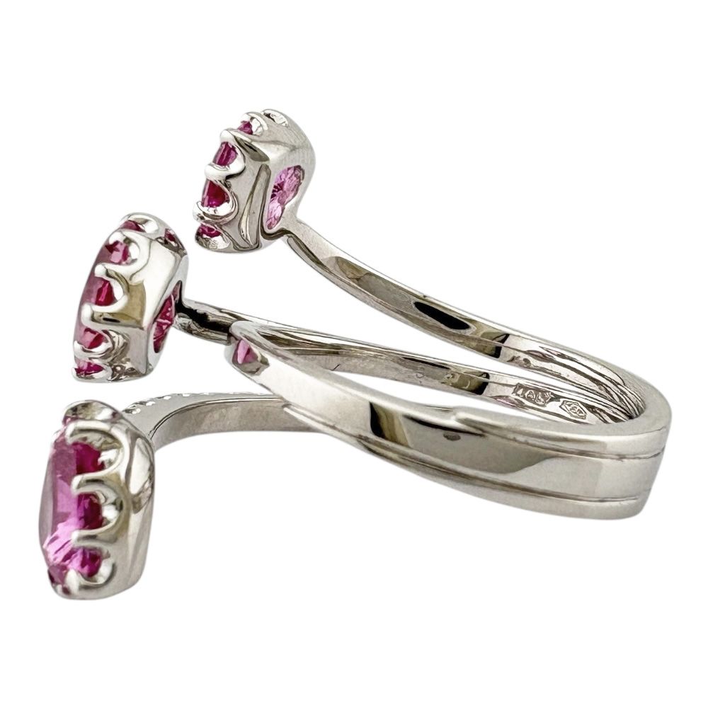 ポンテヴェキオ リング 指輪 10号 18金 K18ホワイトゴールド ピンク