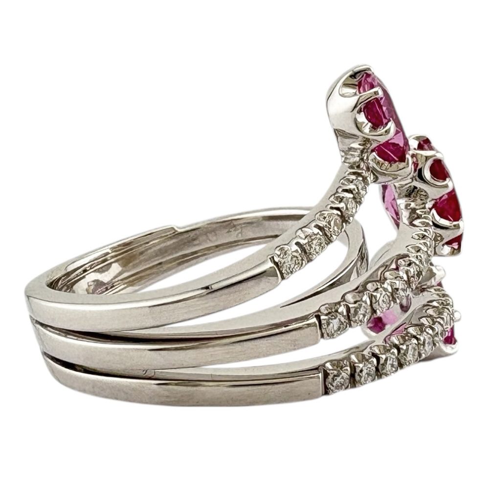 ポンテヴェキオ リング 指輪 10号 18金 K18ホワイトゴールド ピンク