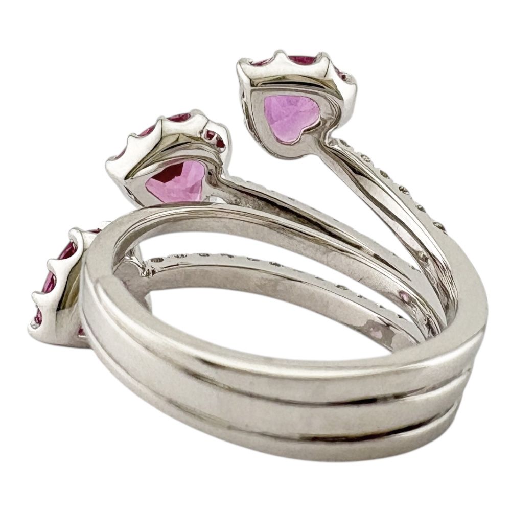 ポンテヴェキオ リング 指輪 10号 18金 K18ホワイトゴールド ピンク