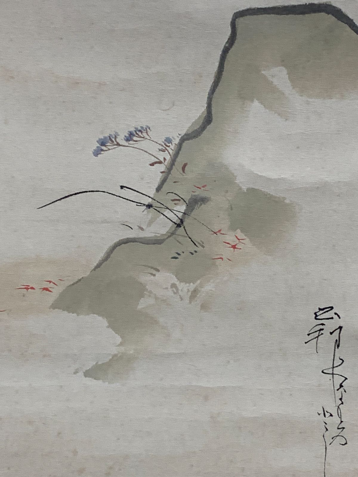 橋本雅邦 秋江獨釣図掛軸 橋本雅邦 秋江獨釣図掛軸