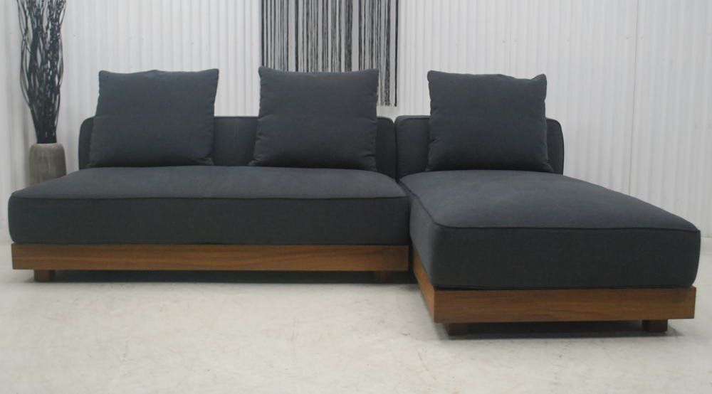  アウトレット 現品限り 一部 大 北欧調モダン アームレスデザイン フェザー入 カウチソファーセット ファブリック 250521 トラビスカウチ 分割式ソファ 2人掛け 3人掛けソファ ソファ ソファベッド