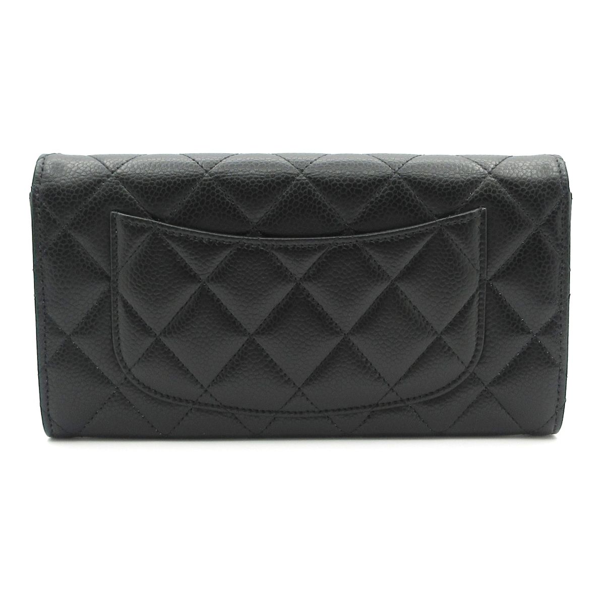 CHANEL シャネル 長財布 マトラッセ AP 0241 Y 01864 C 3906 黒 ゴールド金具