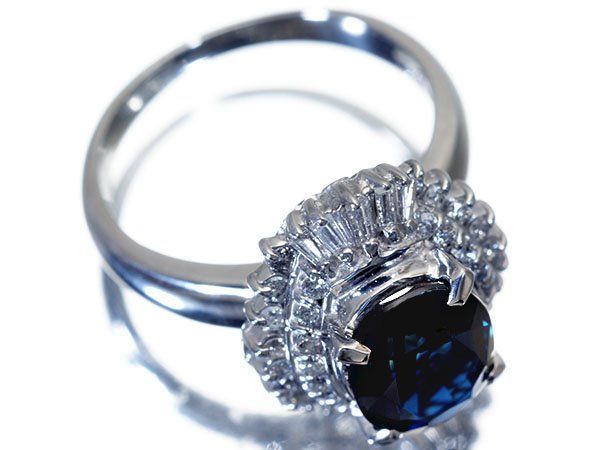 ジュエリー極】良質濃厚ブルー！大粒良質天然ブルーサファイア2.00ct＆