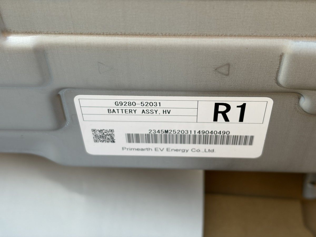 【ジャンク】ハイブリッドバッテリー アクア NHP10 G9280-52031 送料無料【走行距離106,824km】NHP10 トヨタ アクア 純正 ハイブリッド