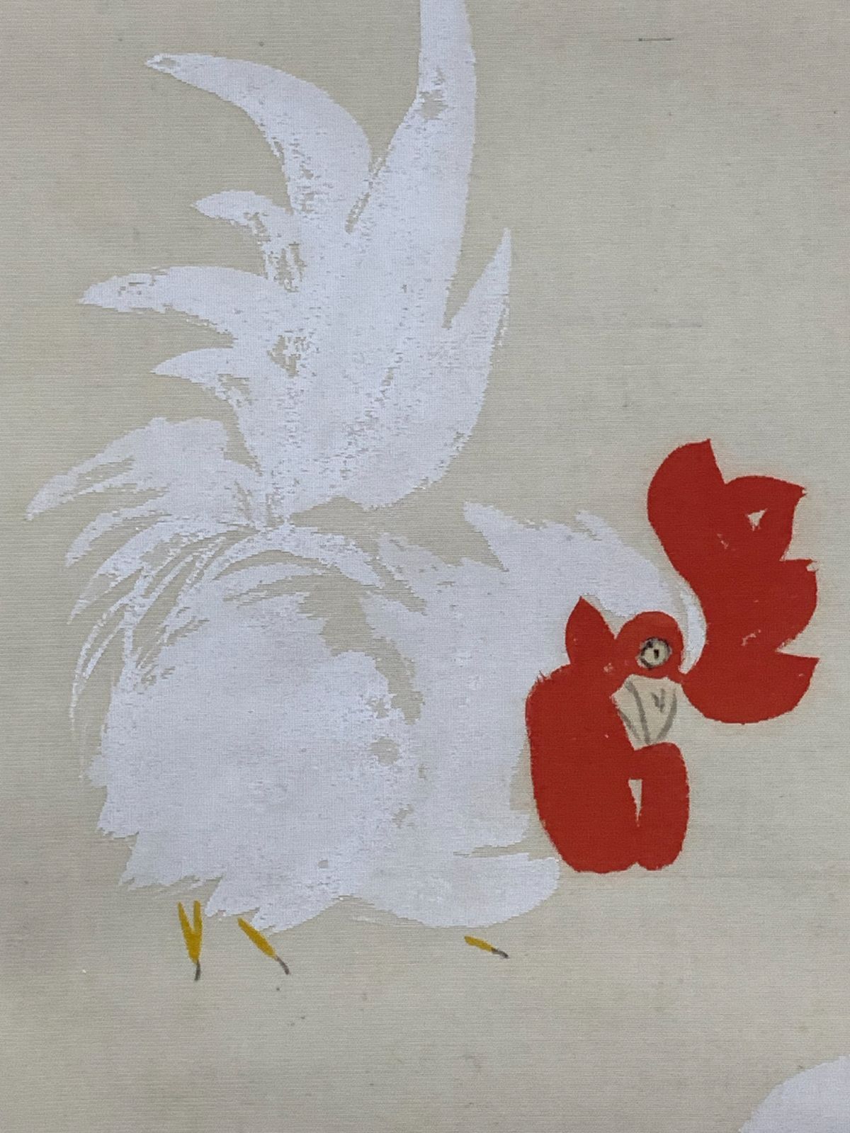 掛け軸】129 大谷句仏「双鶏」句佛 真宗大谷派の第23世法主 #茶掛