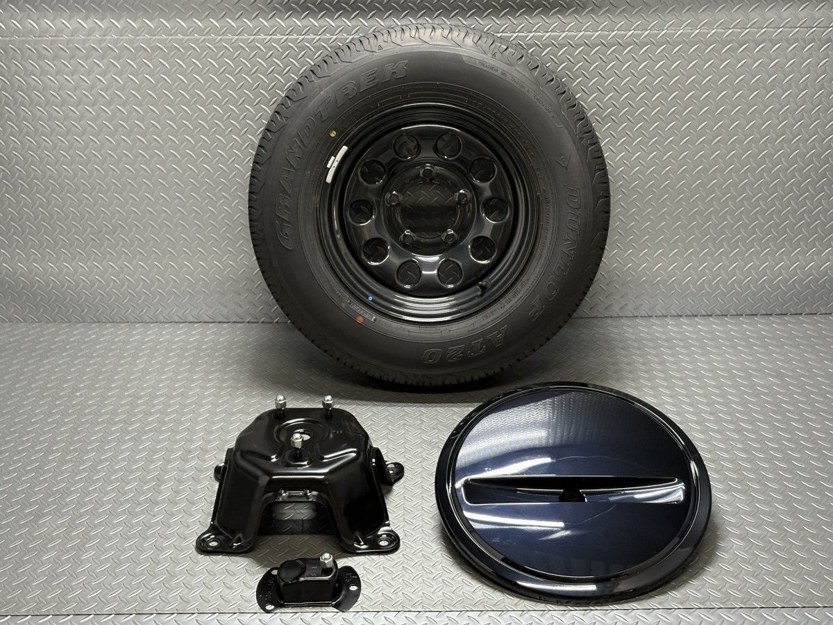 キャリア カバー付 JB 74 W ジムニーシエラ スチールホイール 15インチ 5 J 5穴139 7 AT 20 スペアタイヤ