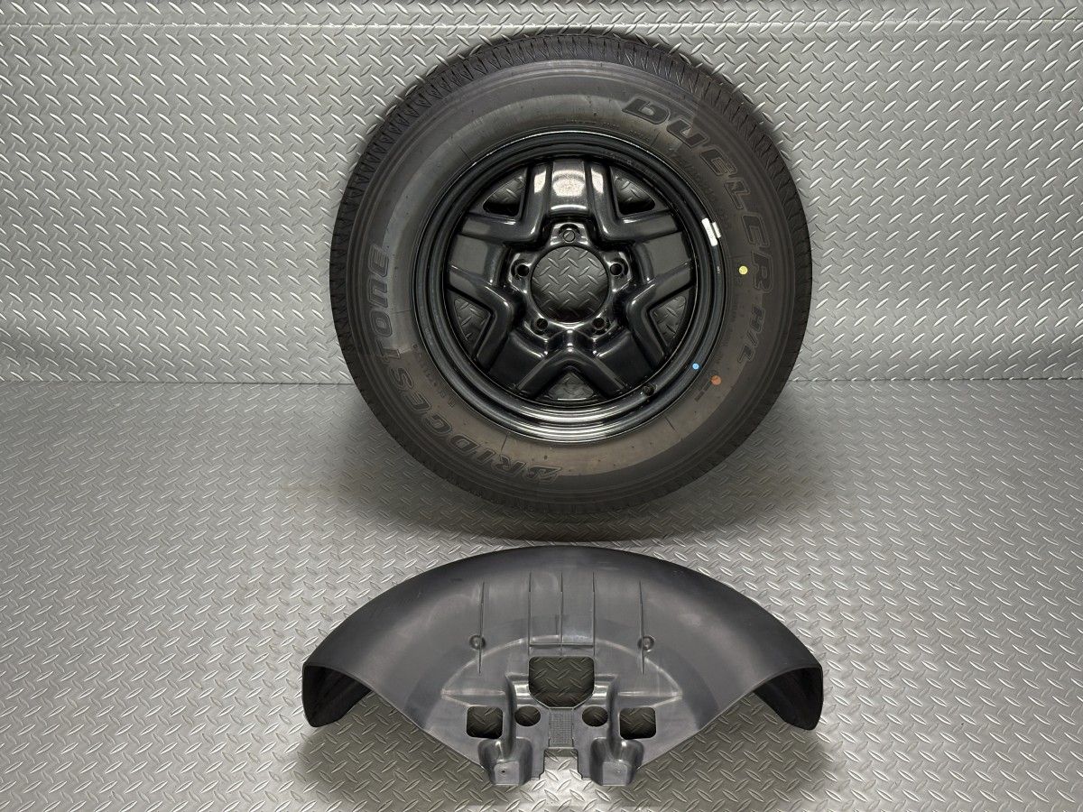 カバー付 JB 64 W ジムニー スチールホイール 16インチ 5 J 5穴139 7 DUELER H L 175 80 R 16 スペアタイヤ 鉄ホイール