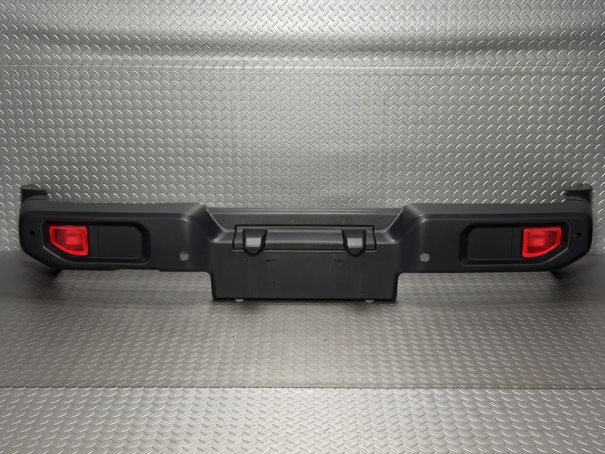 ランプ付 Jeep JL ラングラー リアバンパー バックフォグ付 素地 黒 ブラック 品番 リヤバンパー