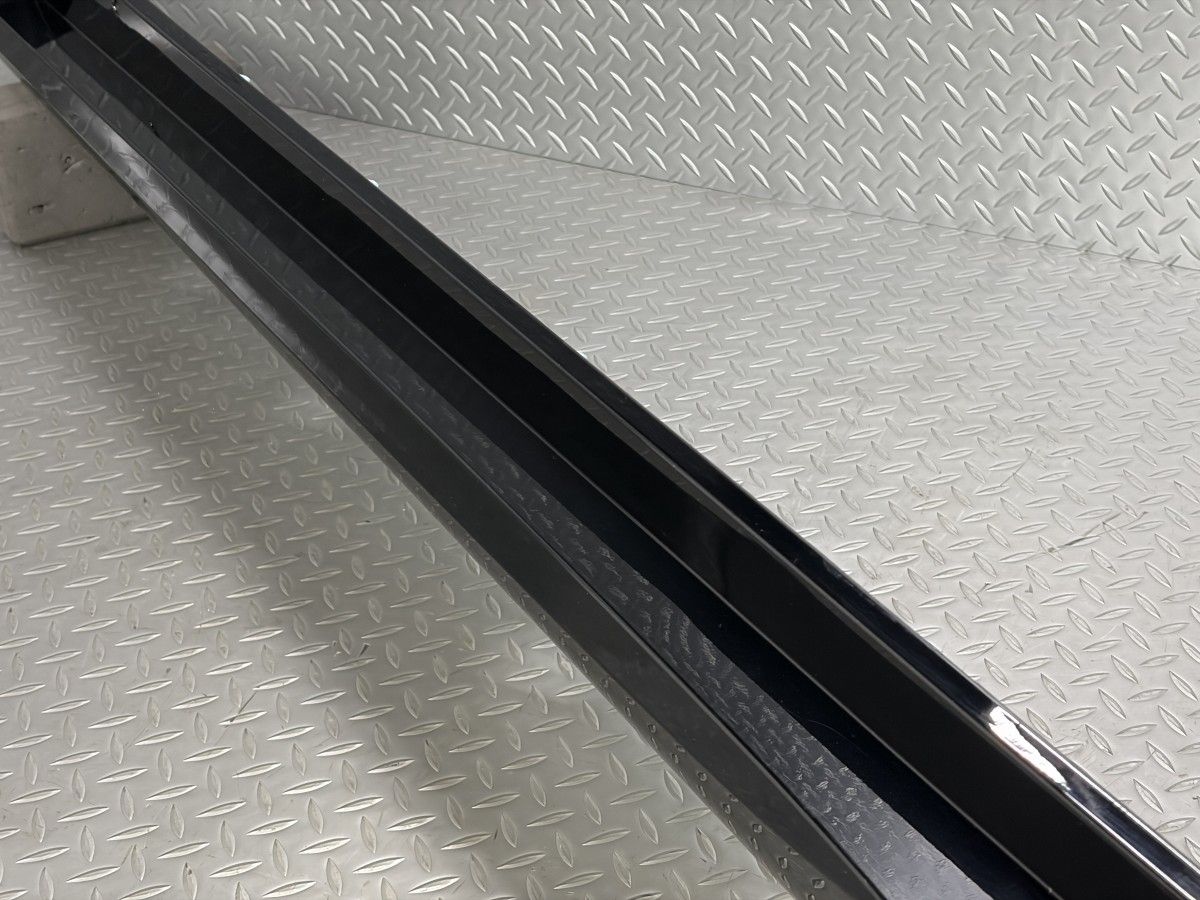 送料無料50系 プリウス 純正 ショップ サイドステップ左 黒/218