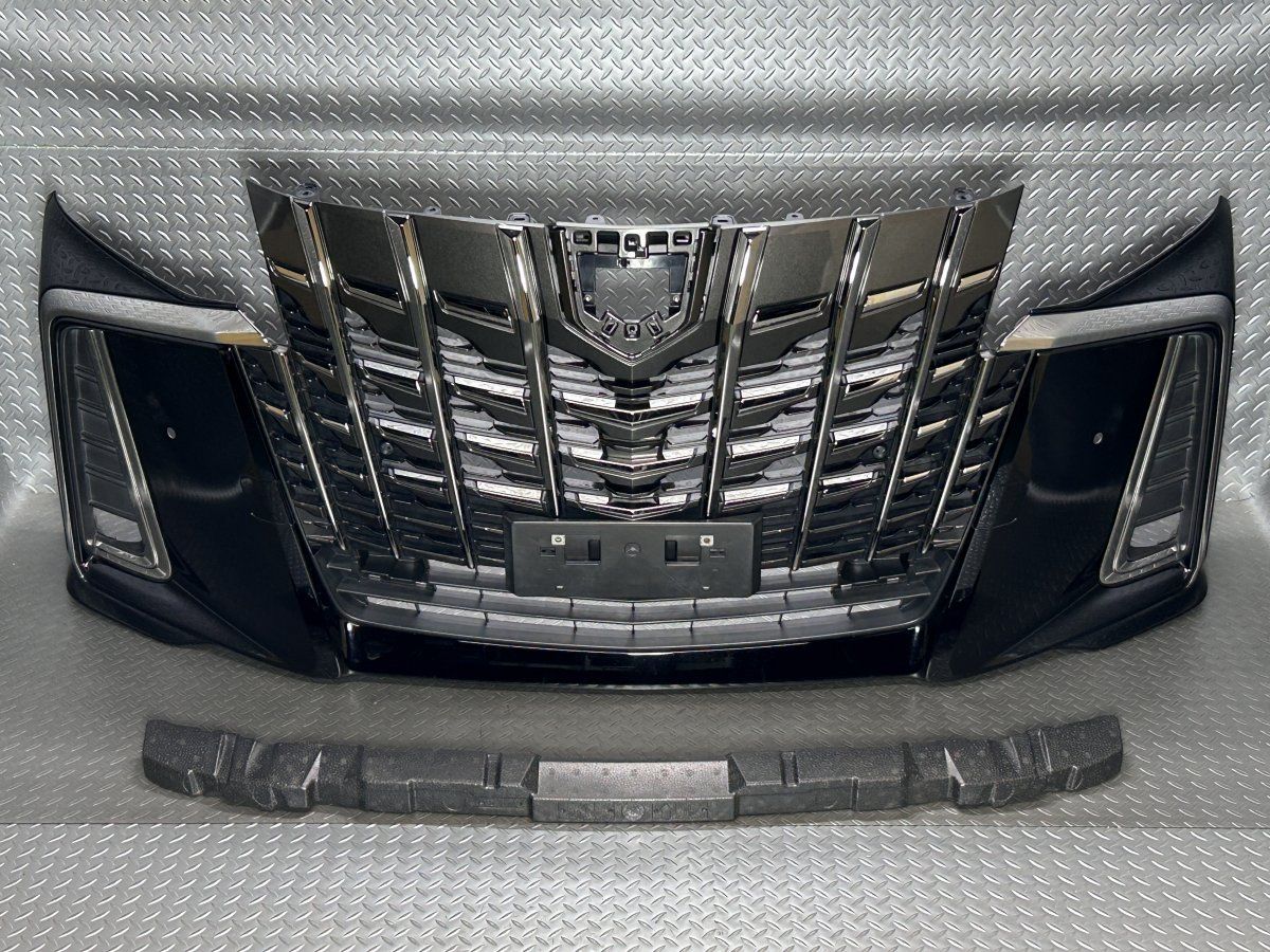 30系 アルファード 後期 フロントバンパー 黒 202 ブラック 品番52119 58610 AGH GGH AYH 30 W 35 スモークメッキ