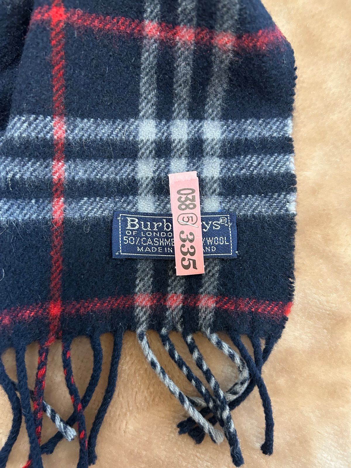 バーバリー マフラーストールショールスカーフネイビー紺色系ダークブルー青色系ノバチェックカシミヤカシミア50％ウール50％イングランド製イギリス製 英国製レディース女性用婦人ウィメンズwomen’sメンズmen’s男性用紳士 ユニセックス男女兼用