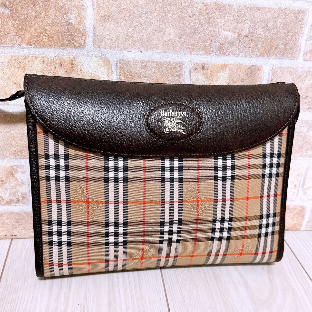 Burberrys バーバリー セカンドバッグ クラッチバッグ チェック柄