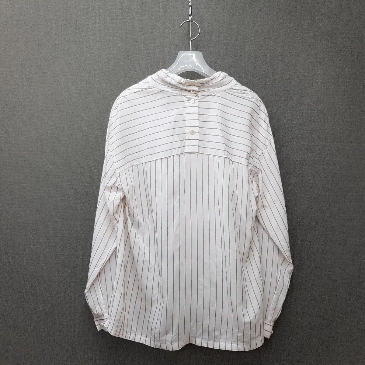  The 래트 2025 ストライプ シャーリング ブラウス Sサイズ 長袖 シャツ ブラウス