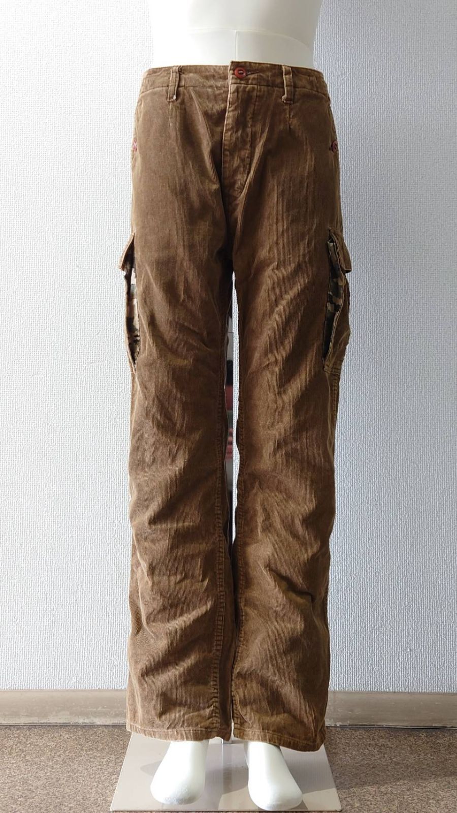 90-00's Stussy AUTHENTIC OUTER GEAR コーデュロイ カーゴパンツ W32