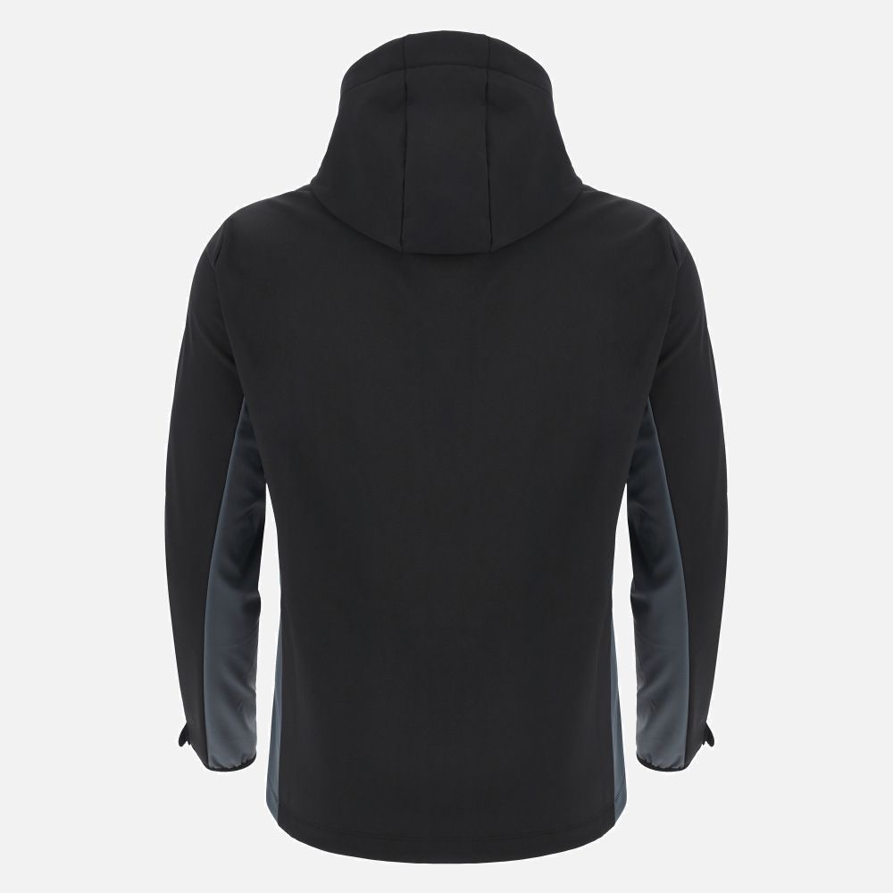 マクロン ラグビー グラスゴー ウォリアーズ 2025 2026 ソフトシェル ジャケット 黒 ブラック モデル 日本未発売