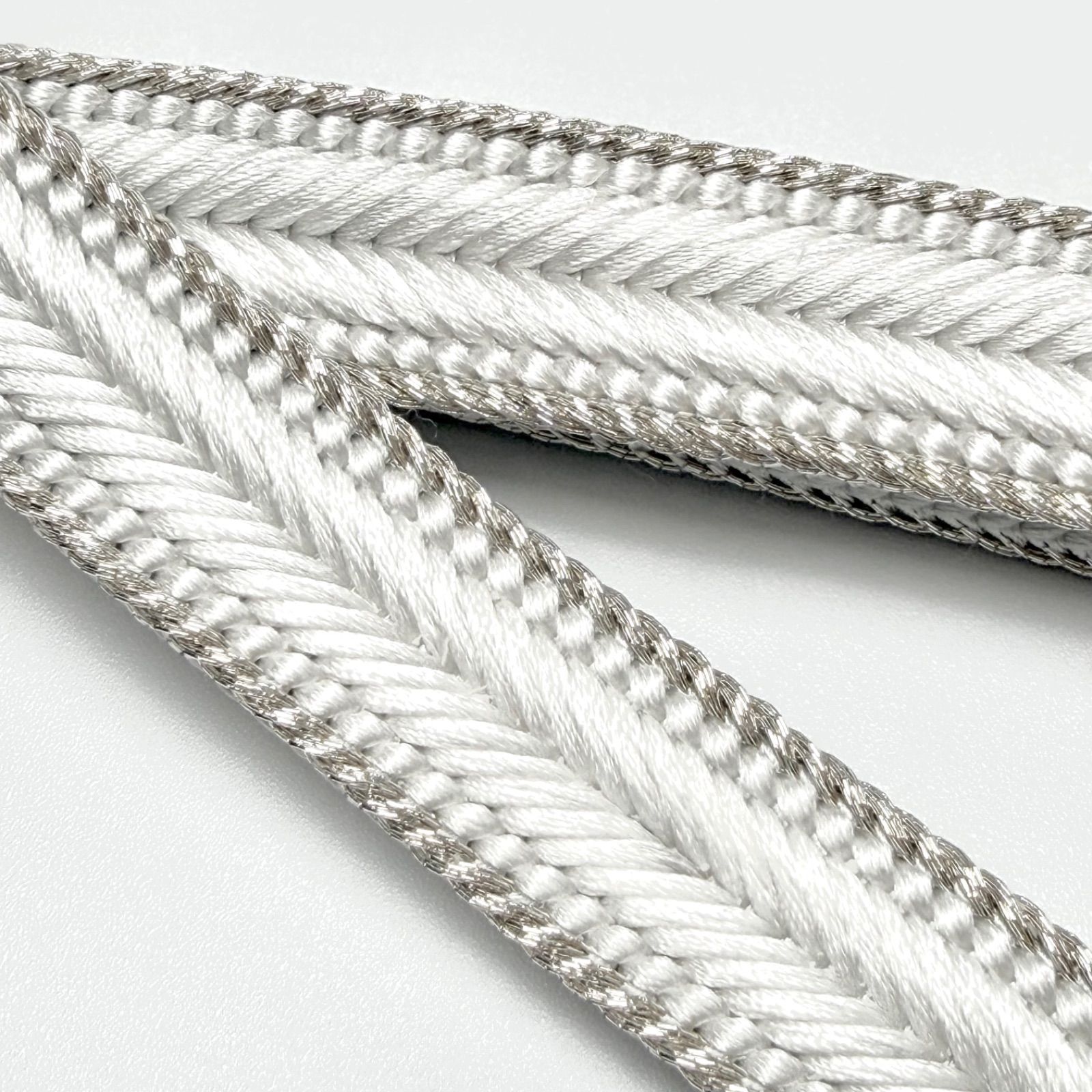 平和屋着物○和装小物 帯締め・帯揚げセット 舞蝶萩文 金彩 組紐 金糸