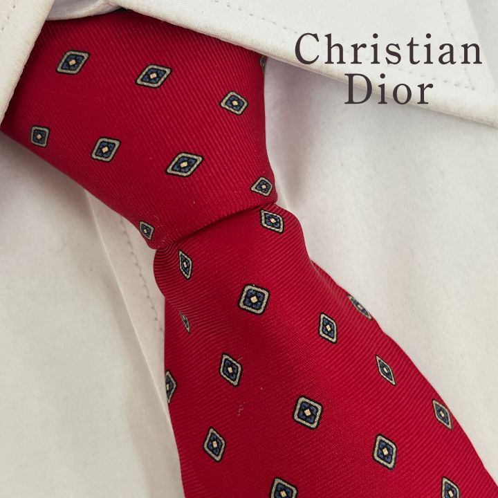 訳アリ》Christian Dior (クリスチャンディオール) シルクネクタイ 総