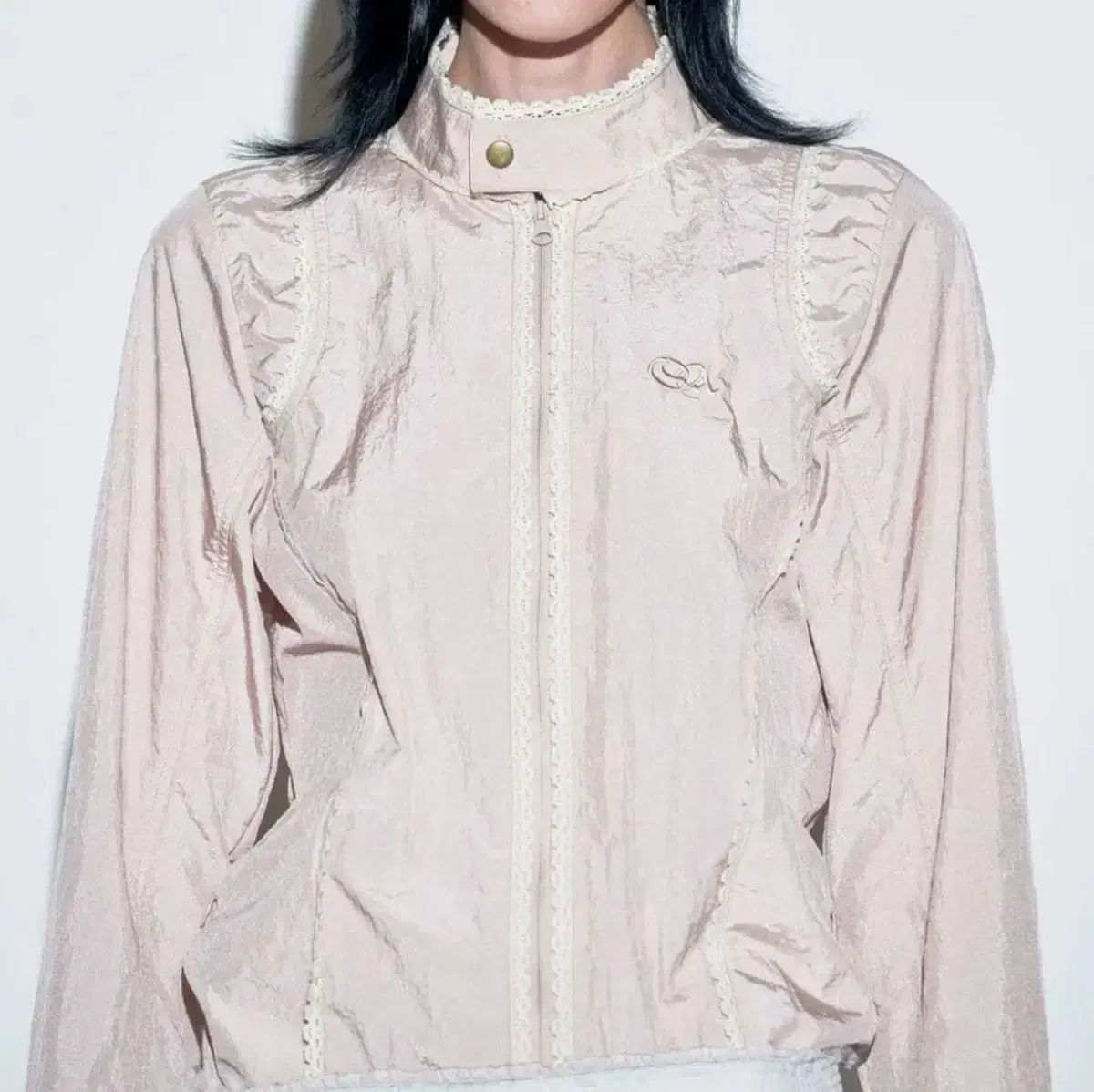 SCULPTOR スカルプター lace nylon jacket pink