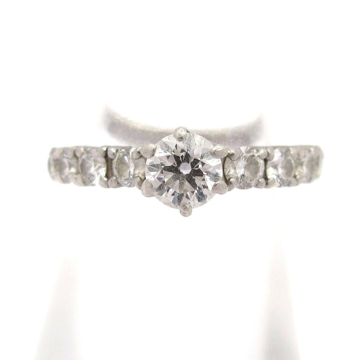 PonteVecchio ポンテヴェキオ リング Pt 900 ダイヤモンド 9 Pダイヤ ダイヤ0 704カラット