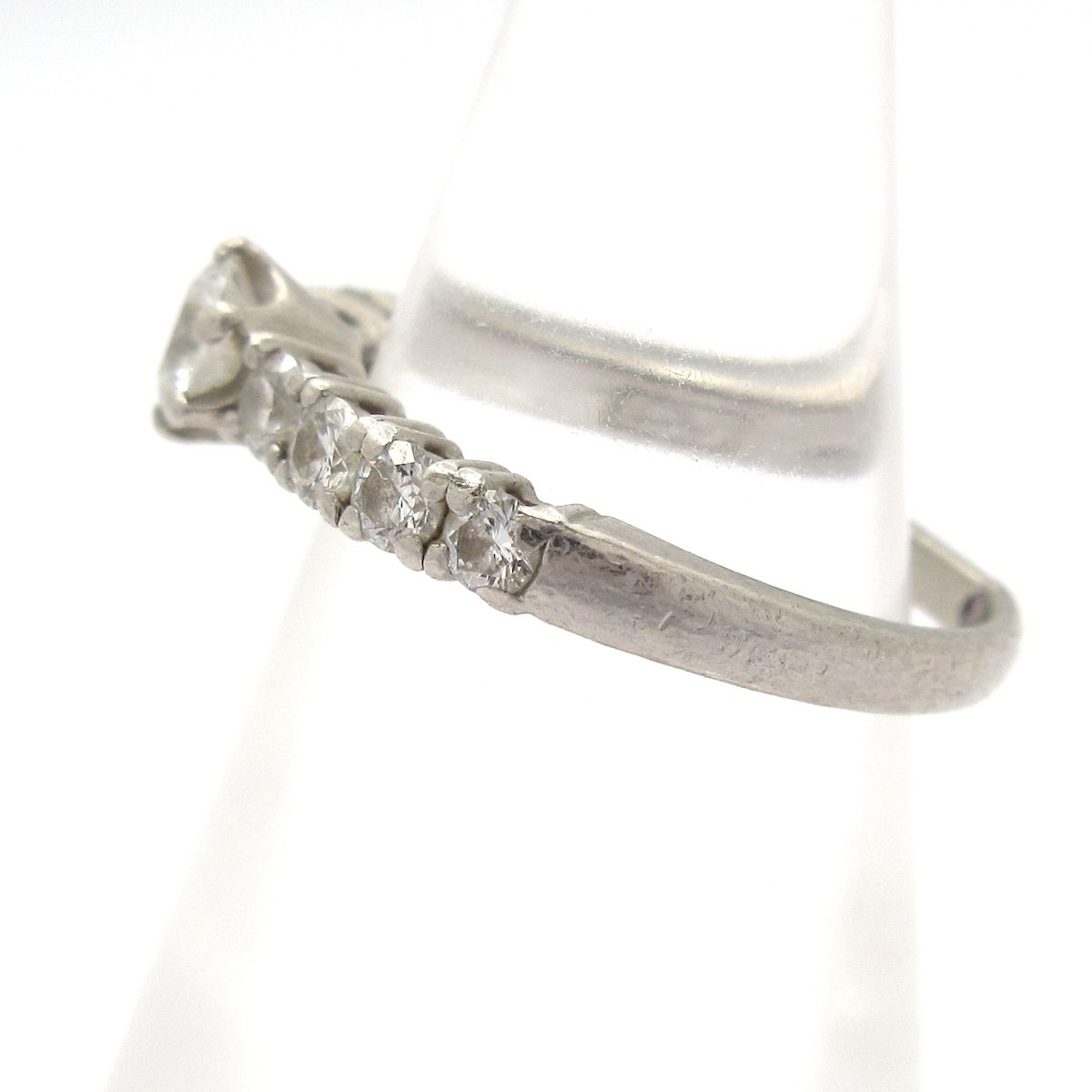 マ*ー様 PonteVecchio 11号 pt900両側面 ダイヤモンド エタ マ*ー様