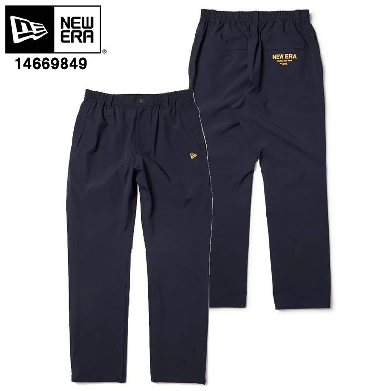 NEW ERA 14669849 レインパンツ ネイビー ニューエラゴルフシリーズ レインウェア ボトムス パンツ ネイビー ニューエラ パンツ ボトムス 雨具 撥水 耐水 メッシュ 軽量 ロゴ アウトドア スポーツ 運動 ユニセックス