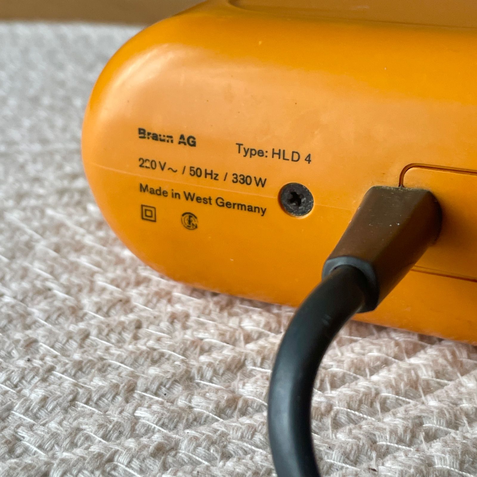 現品限り】BRAUN ブラウン ヘアードライヤー DIETER RAMS ディーター