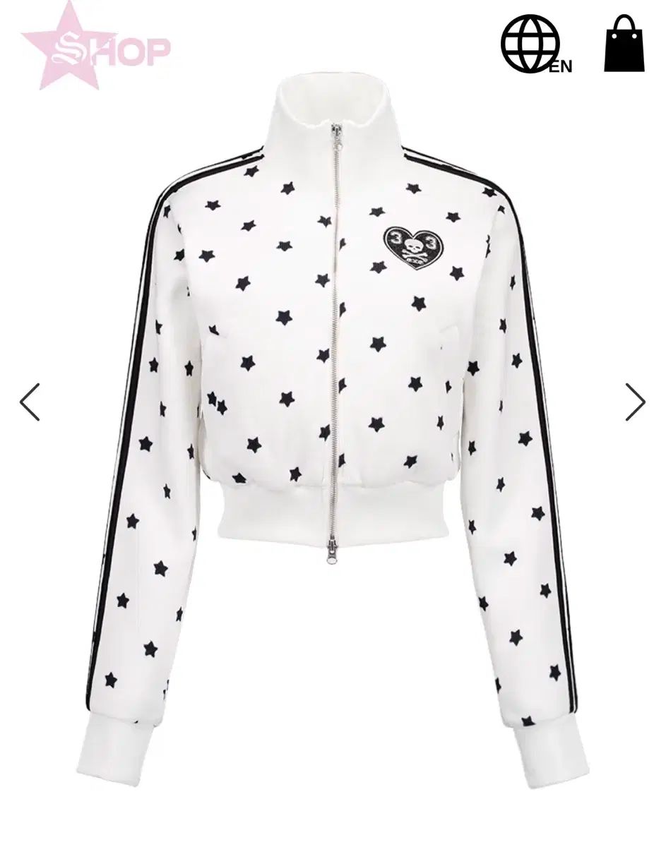 セットアップエクスィースタースポーティーZIPUP 白