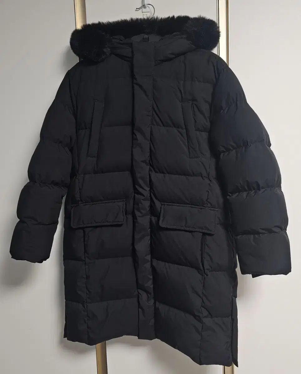 レノマ ブラック ロング ダウン フード ファー WHO 160