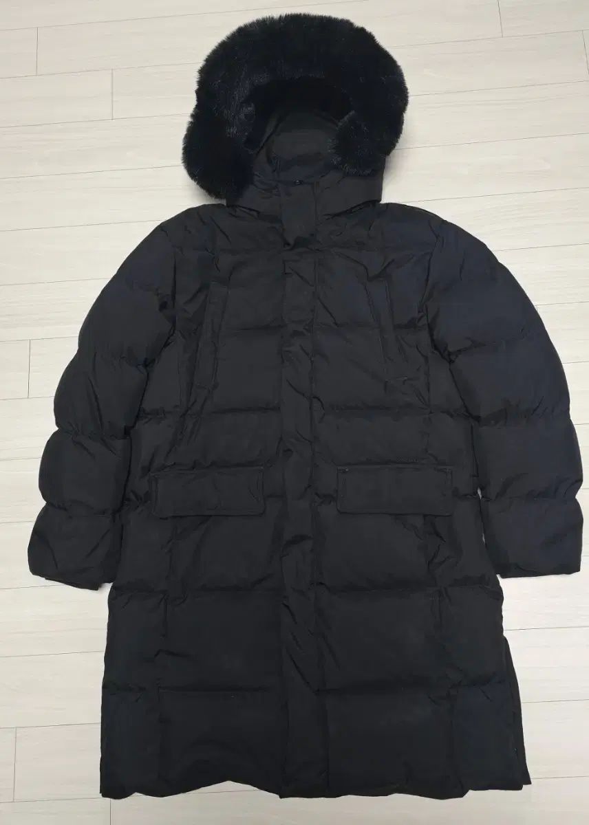 レノマ ブラック ロング ダウン フード ファー WHO 160
