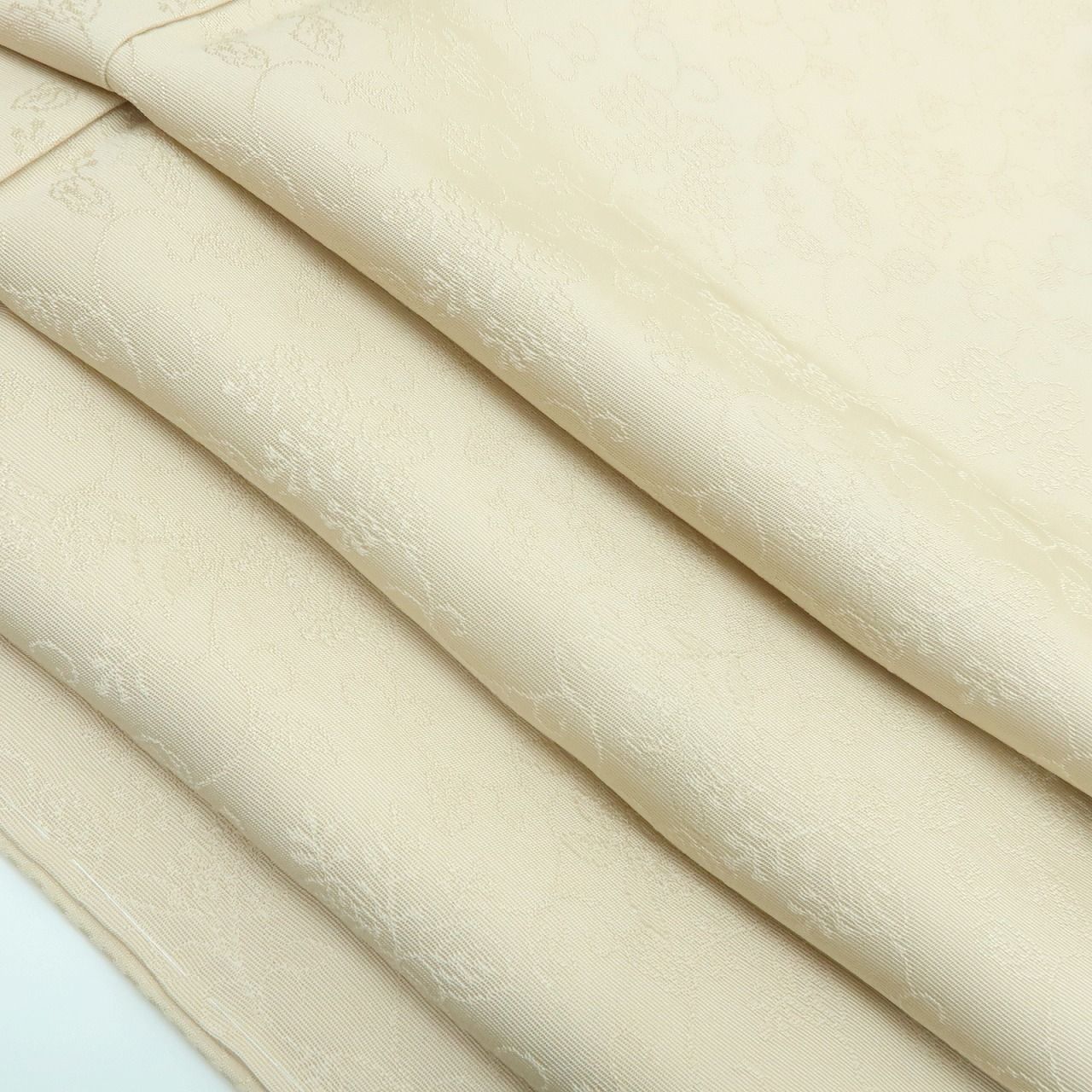  百華 Y 3987 正絹 仕付け糸付 手縫い仕立て トールサイズ 桐 色無地 色無地 着物