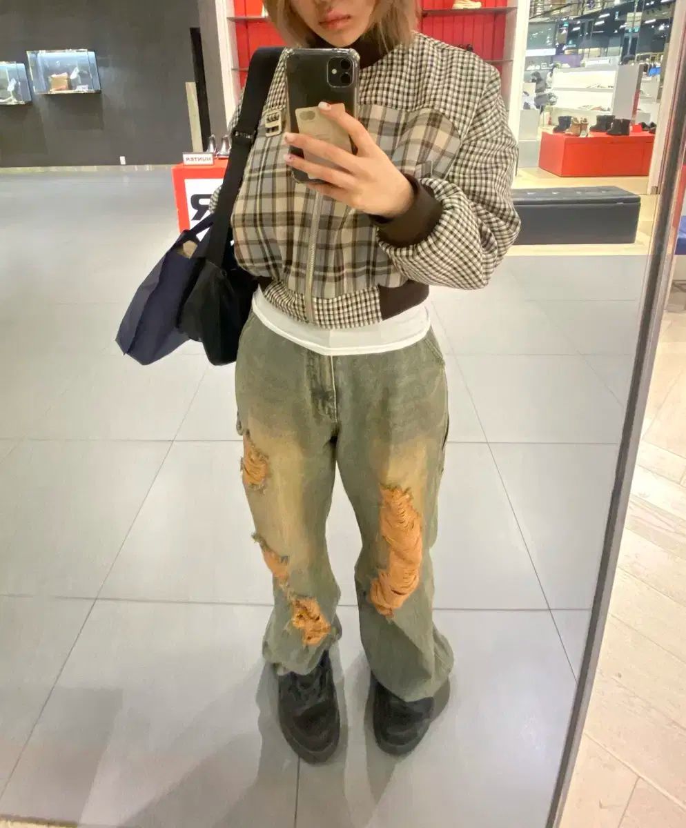 GLOWNY ラッセル ブルゾン RUSSELL PLAID BLOUSON