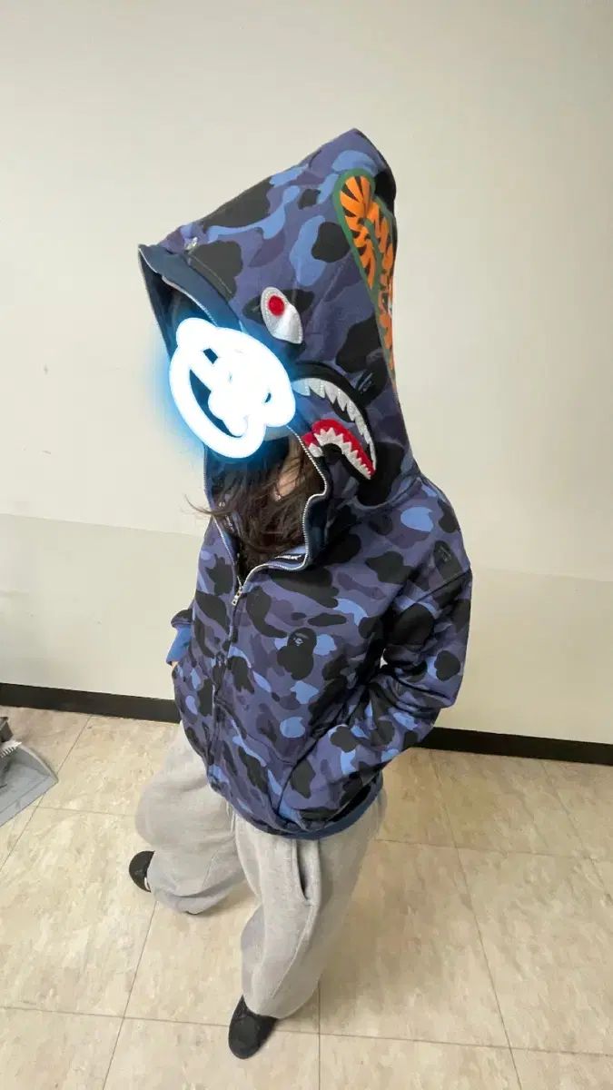  アベイシングエイプ ダブル プー ジップアップ パーカー トップス