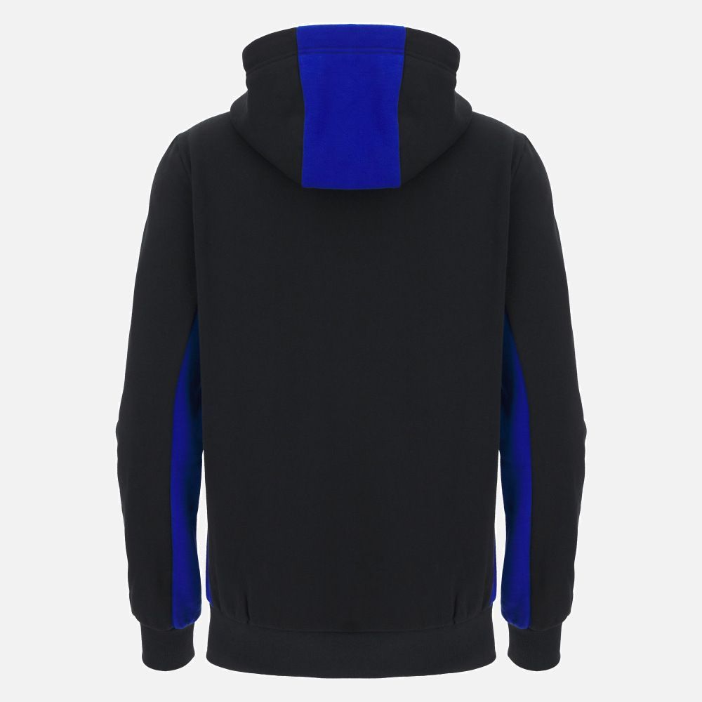 マクロン ラグビー グラスゴー ウォリアーズ 2025 2026 トラベル パーカー 黒 ブラック 青 ブルー モデル 日本未発売