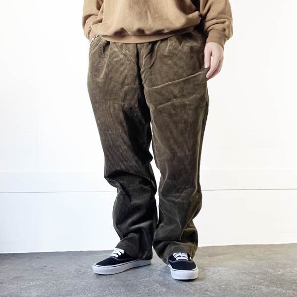 90s POLO CORDS ポロ ラルフローレン ツータック 太畝コーデュロイ パンツ 実寸W38 L31 オリーブ系 ビンテージ D150-25-0031XV