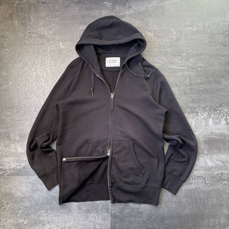 トップス 00s OLD UNIQLO Double Zip-up Hoodie Old Uniqlo Double Zip Up Hoodie Unisex L Black オールドユニクロ
