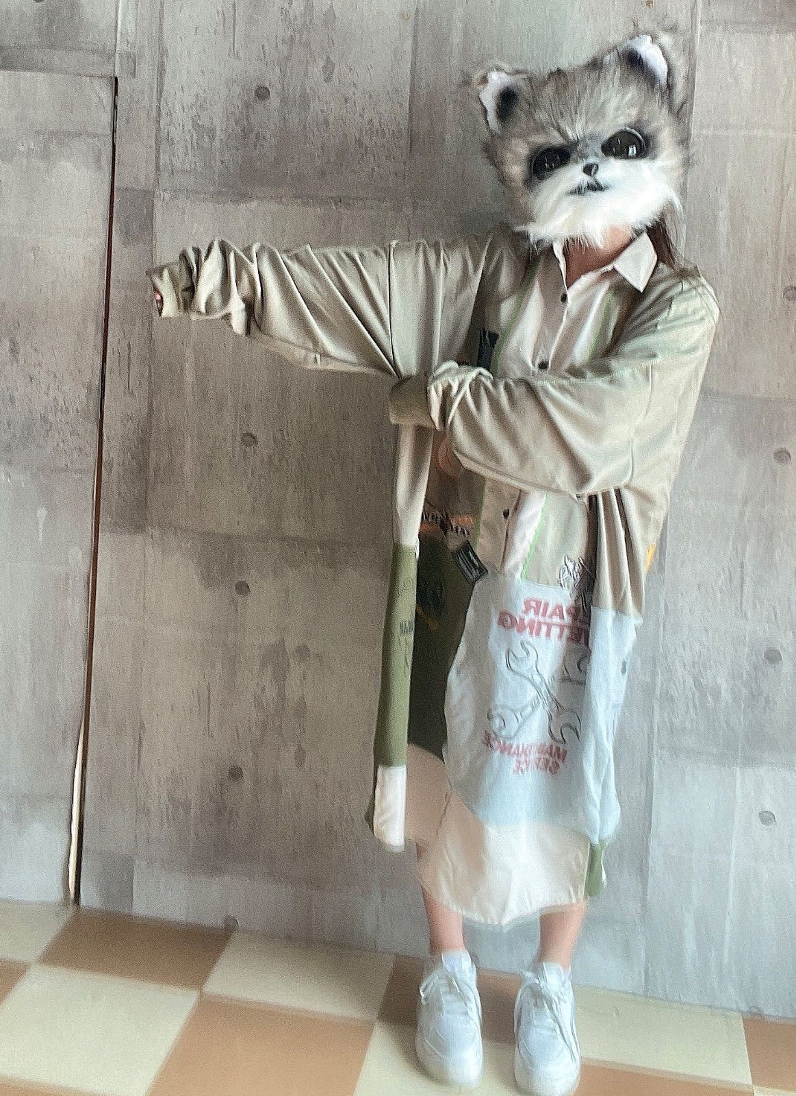 リメイクワンピース ゆるだぼワンピース シャツワンピース トレーナーワンピース パッチワークワンピース 彼借りコーデ ストリートワンピース 大きいシャツ