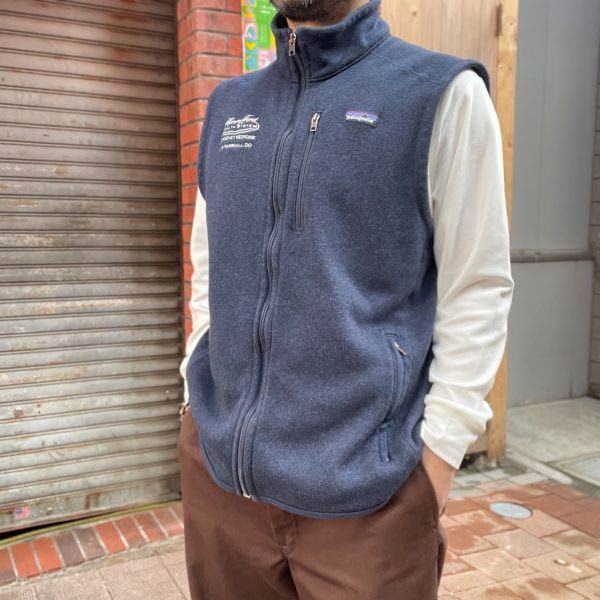 patagonia パタゴニア ベターセーター ベスト 紺系 XL 企業物 刺繍入り ビッグサイズ ネイビー D150-05-0010ZV