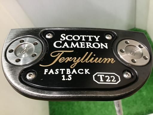 タイトリスト SCOTTY CAMERON Teryllium T22 FASTBACK 1.5 34インチ パター PT スチール フレックスその他 メンズ 男性用 右利き 右用 Cランク ゴルフクラブ